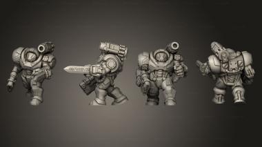 Military figurines Iron Guard 5 3d model