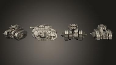 Military figurines Iron Mastodon Battle Tank 3d model