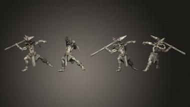 Military figurines Izel Ranged Warrior A 3d model