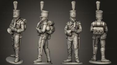 Military figurines Jaegers Command 01 3d model