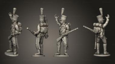 Military figurines Jaegers Command 02 3d model