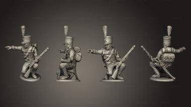 Military figurines Jaegers Command 03 3d model