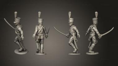 Military figurines Jaegers Command 04 3d model