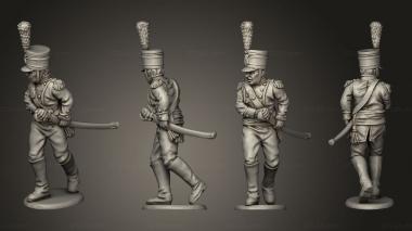 Military figurines Jaegers Command 05 3d model