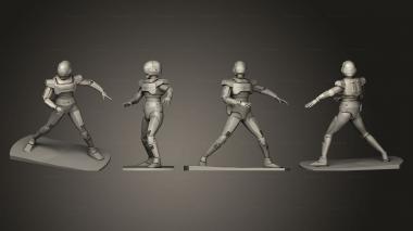 Military figurines jaspion 3d model
