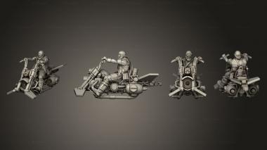 Military figurines jetbike 6 3d model