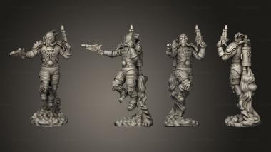 Military figurines Jetpack Bandit Shooting 3d model