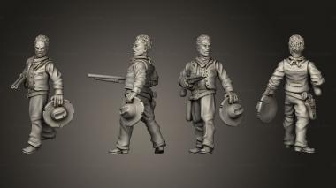 Military figurines Join or Die BLAXPLOITATION GUNSLINGER 06 3d model
