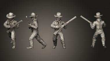 Military figurines Join or Die BLAXPLOITATION GUNSLINGER 07 3d model