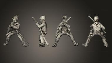 Military figurines Join or Die CAVALRY 09 3d model