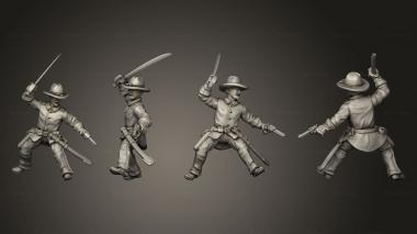 Military figurines Join or Die CAVALRY 10 3d model