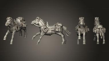 Military figurines Join or Die COWBOY HORSE 04 3d model