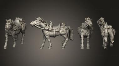 Military figurines Join or Die COWBOY HORSE 06 3d model