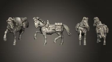 Military figurines Join or Die COWBOY HORSE 07 3d model