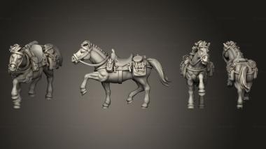 Military figurines Join or Die COWBOY HORSE 12 3d model