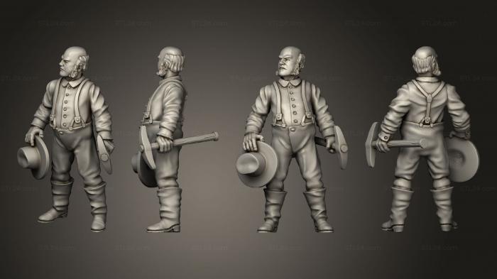 Military figurines (Join or Die GOLD DIGGER 01, STKW_8334) 3D models for cnc