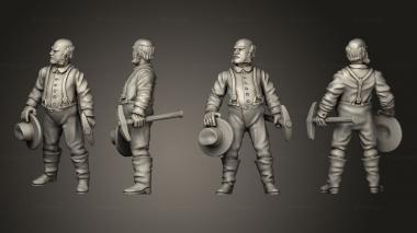 Military figurines Join or Die GOLD DIGGER 01 3d model