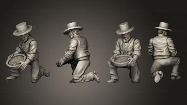 Military figurines Join or Die GOLD DIGGER 05 3d model