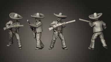 Military figurines Join or Die MEXICAN BANDIT 01 3d model