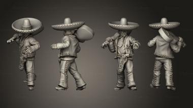 Military figurines Join or Die MEXICAN BANDIT 03 3d model