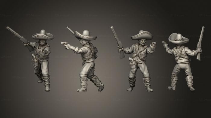 Military figurines (Join or Die MEXICAN BANDIT 04, STKW_8357) 3D models for cnc