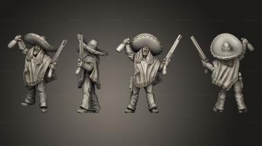 Military figurines Join or Die MEXICAN BANDIT 05 3d model