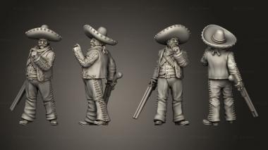 Military figurines Join or Die MEXICAN BANDIT 06 3d model