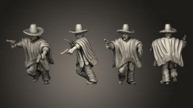 Military figurines Join or Die MEXICAN BANDIT 07 3d model