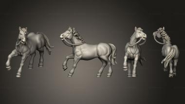 Military figurines Join or Die SIOUX HORSE 01 3d model