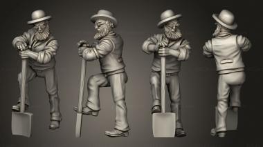 Military figurines Join or Die UNDERTAKER 01 3d model