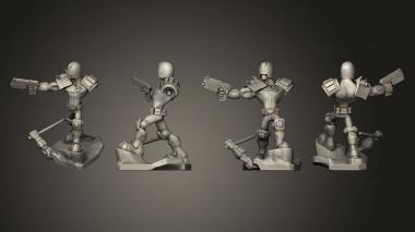 Military figurines Judge dredd 3d model