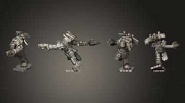 Military figurines Jump Broozers 02 3d model