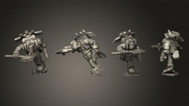 Military figurines Jump Broozers 03 3d model