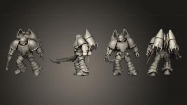 Military figurines jump medic 01 3d model