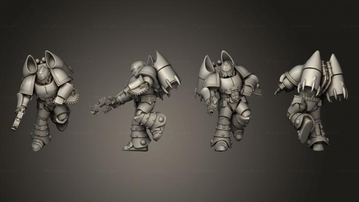 Military figurines (jump medic 11, STKW_8451) 3D models for cnc
