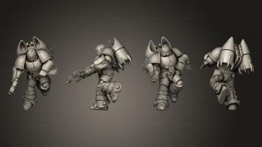 Military figurines jump medic 11 3d model