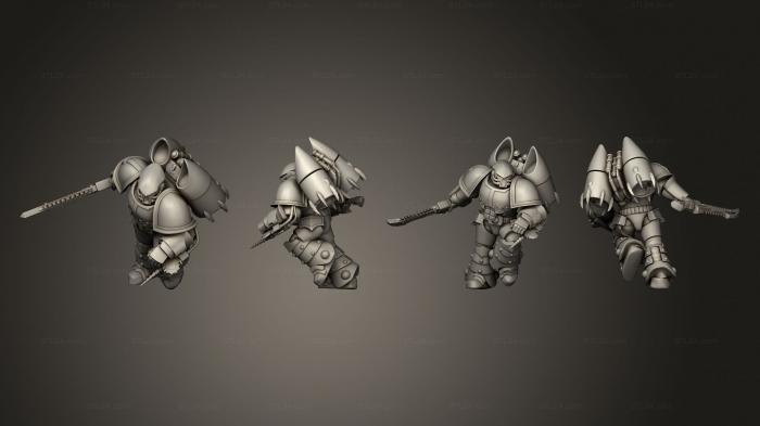 Military figurines (jump medic 12, STKW_8452) 3D models for cnc