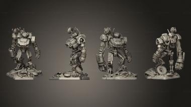 Military figurines Junkyard Bot 3d model