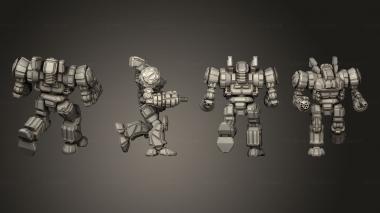 Military figurines Jupiter art pose 3d model