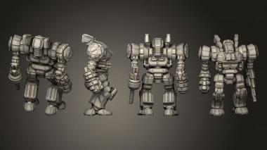 Military figurines Jupiter rstandee pose 3d model
