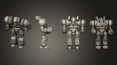 Military figurines Jupiter static 3d model
