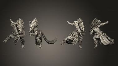 Military figurines Kabil Melee Warrior A 3d model