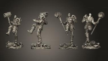 Military figurines Kailo Hanjarnen Ice Druid base 3d model