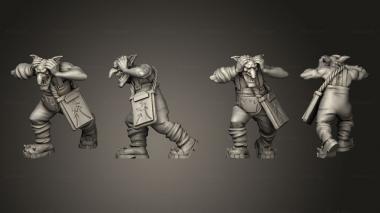 Military figurines Kannon Crew 3 3d model