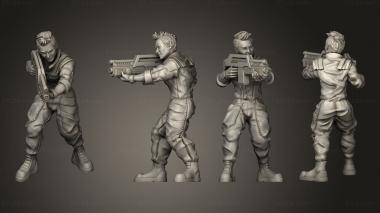 Military figurines KAYLEE ACTION 3d model