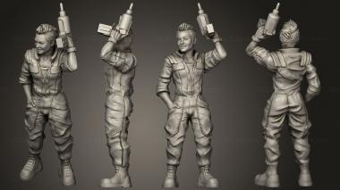 Military figurines KAYLEE STANDING 3d model