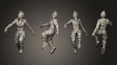 Military figurines KAYLEE ZERO G 3d model