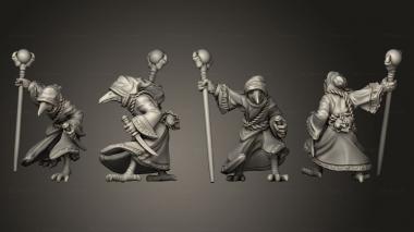 Military figurines Kenku Wizard 3d model