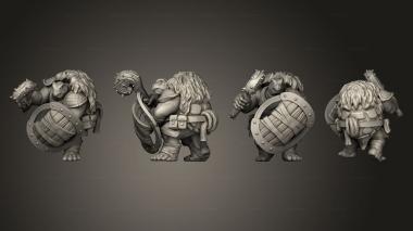 Military figurines Kestudo Barbarian Pose 2 3d model