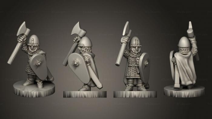 Military figurines (KING HAROLD GODWINSON IND, STKW_8532) 3D models for cnc